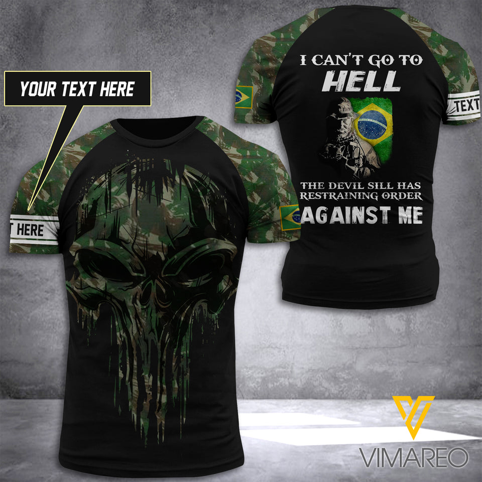 Customized Brazilian Soldier 3D Printed Combat Shirt EZLN030621