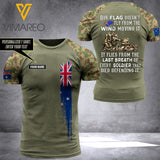 Customized Australian Soldier 3D Printed Shirt EZHQ2304