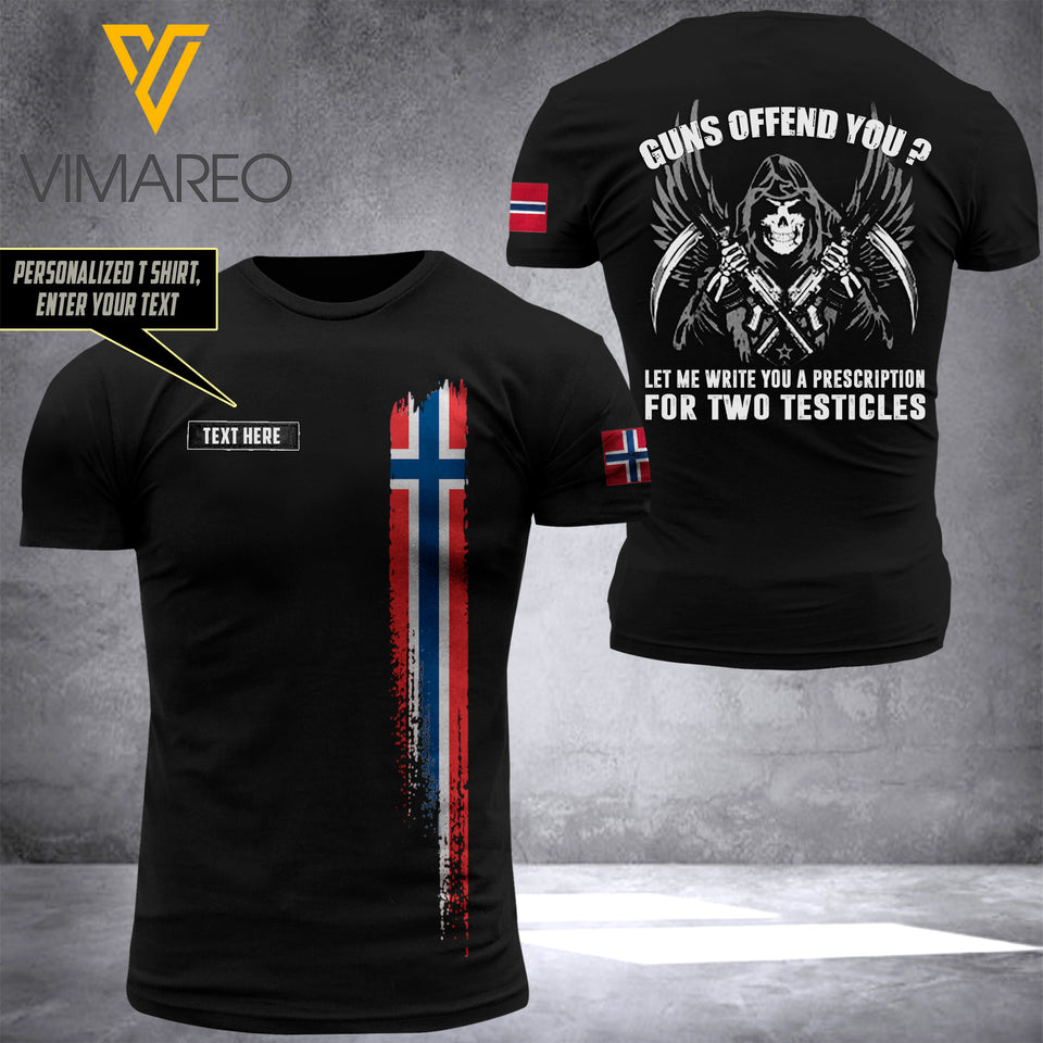 Customized Norway Soldier 3D Printed Combat Shirt EZLN240621