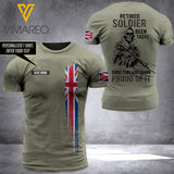 Customized Retired British soldier 3D Printed Shirt EZHQ074