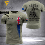 Customized Retired Australian soldier 3D Printed Shirt EZHQ074