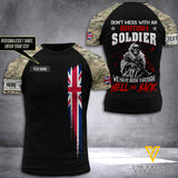 Customized British Soldier 3D Printed Combat Shirt EZLN110621