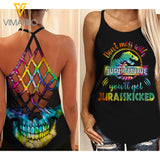 August Girl Criss-Cross Open Back Camisole Tank Top ZLN2903