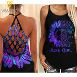 June girl strong Criss-Cross Open Back Camisole Tank Top Z1403
