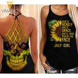 July girl Criss-Cross Open Back Camisole Tank Top ZHQ2703
