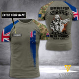 Customized Australian Soldier 3D Printed Combat Shirt EZQ140621