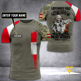 Customized Austrian Soldier 3D Printed Combat Shirt EZQ100621