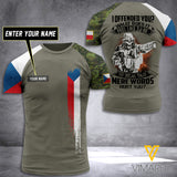 Customized Czech Soldier 3D Printed Combat Shirt EZQ140621