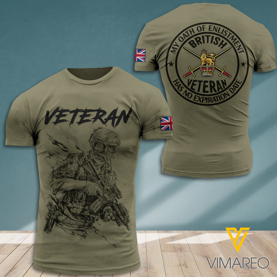 British Soldier 3D Printed Combat Shirt EZQ260721