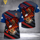 Customized South Carolina Firefighter 3D Printed Combat Shirt EZQ0207