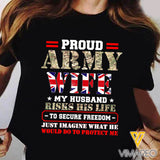 Proud British Soldier Wife Tshirt EZQ160621