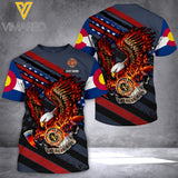 Customized Colorado Firefighter 3D Printed Combat Shirt EZQ0207