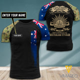 Customized Australian Soldier 3D Printed Shirt EZT0407