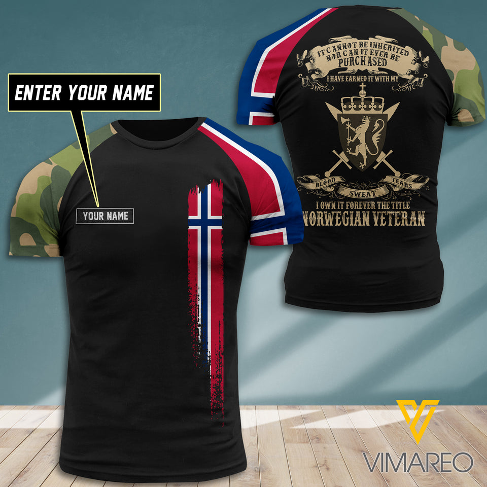 Customized Norway soldier 3D Printed Shirt EZT0307