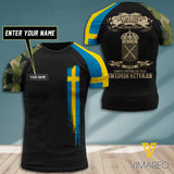 Customized Swedish Soldier 3D Printed Shirt EZT0407