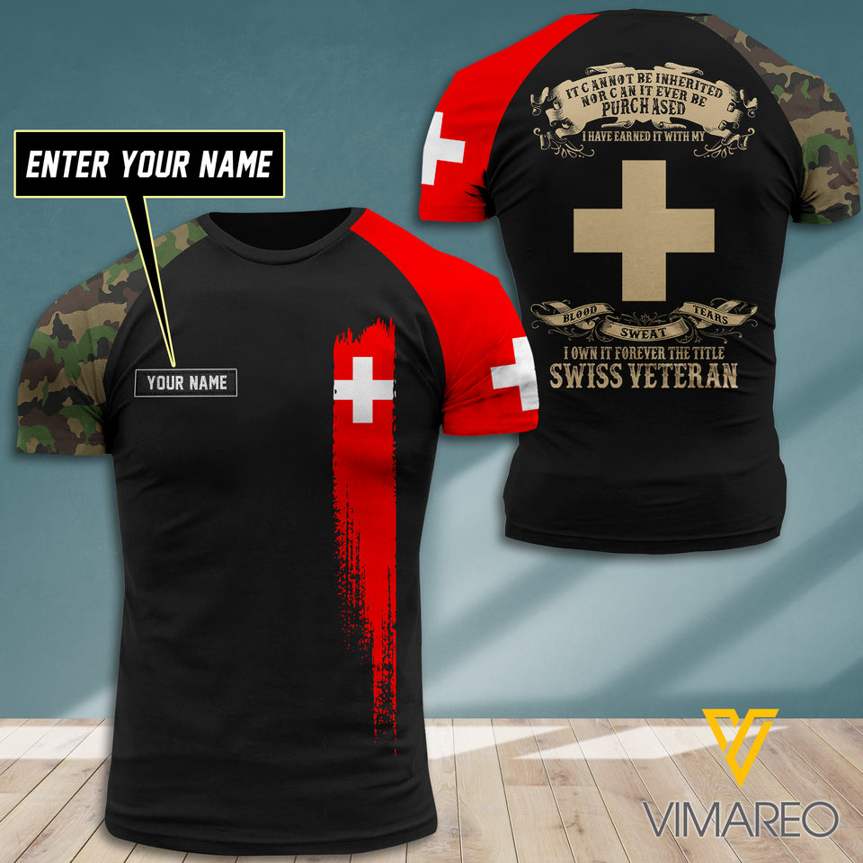 Customized Swiss Soldier 3D Printed Shirt EZT0407