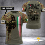 Customized Italian Soldier 3D Printed Combat Shirt EZHQ060521