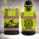 Arborist Sleeveless Zip-Ups Hoodie MAR-HQ26