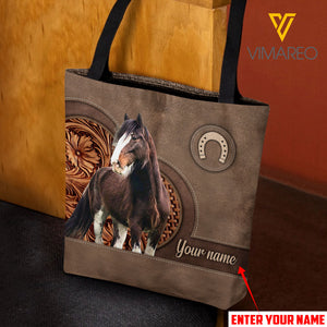 Personalized Clydesdale Horse Tote Bag SEP-HQ08