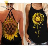 Softball Girl Criss-Cross Open Back Camisole Tank Top MAR-HQ18