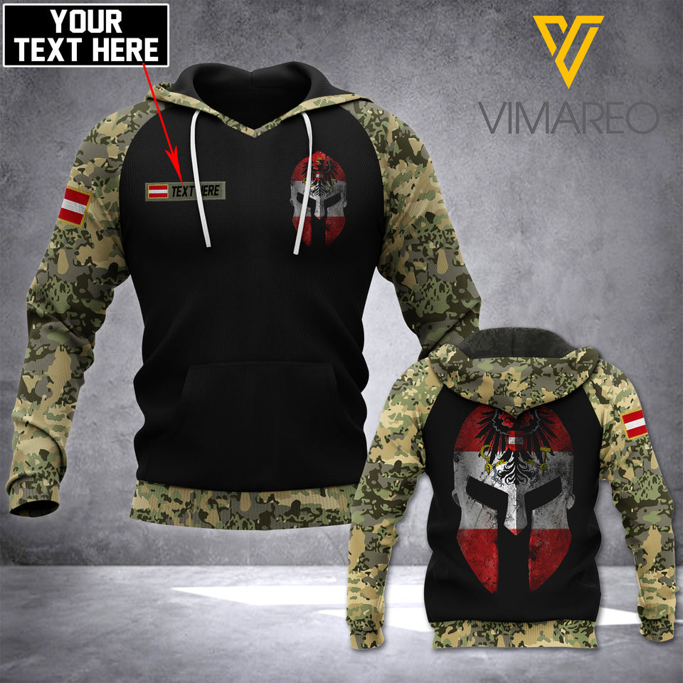 PERSONALIZED AUSTRIA SOLDIER  HOODIE PRINTED APR-HQ16