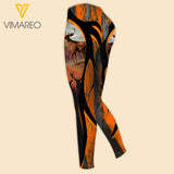 Deer Hunting Girl Criss-Cross Open Back Camisole Tank Top Legging MAR-HQ22