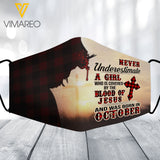Never Underestimate A Girl Was Born In October Normal Mask SEP-HQ09