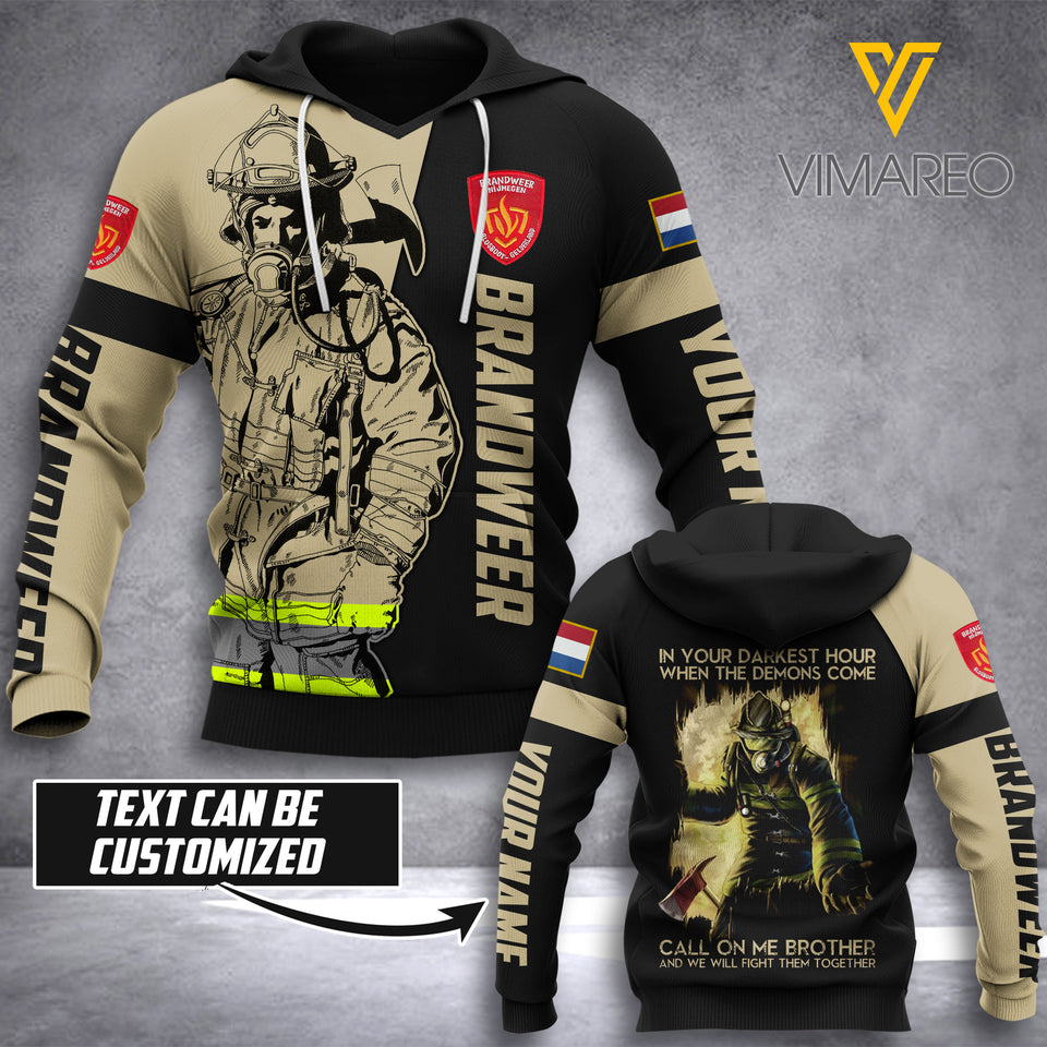 PERSONALIZED NETHERLAND BRANDWEER HOODIE 3D PRINTED AUG-HQ19
