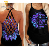 April Girl Criss-Cross Open Back Camisole Tank Top MAR-HQ14