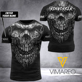 PERSONALIZED IRONWORKER TSHIRT 3D PRINTED SEP-HQ28