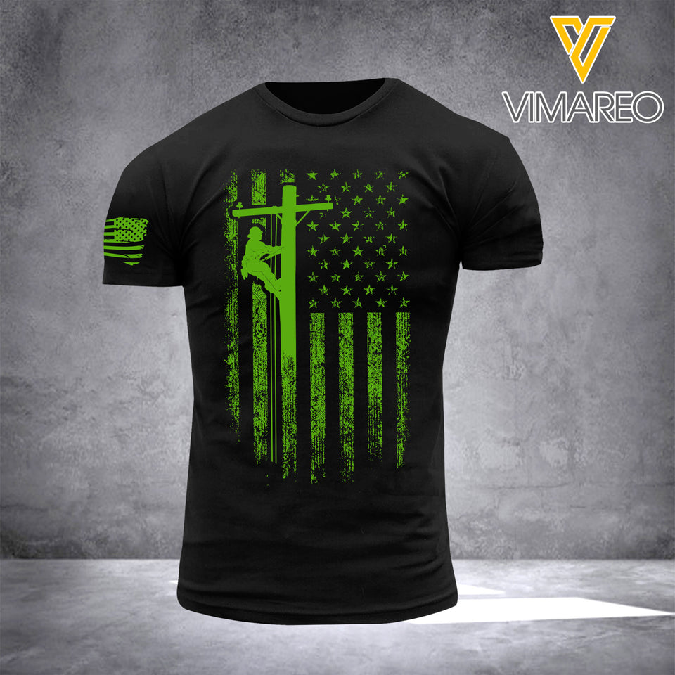 LINEMAN TSHIRT PRINTED SEP-HQ08