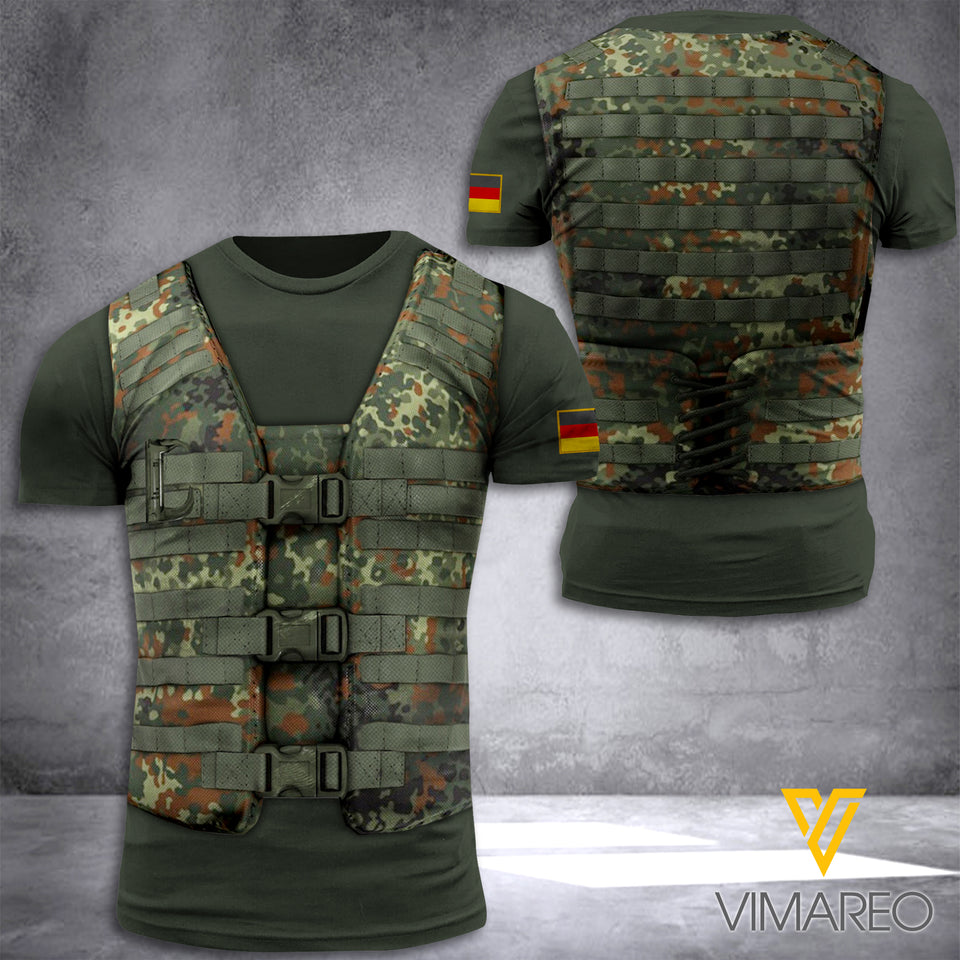 GERMAN SOLDIER CAMO TSHIRT 3D PRINTED APR-DT28