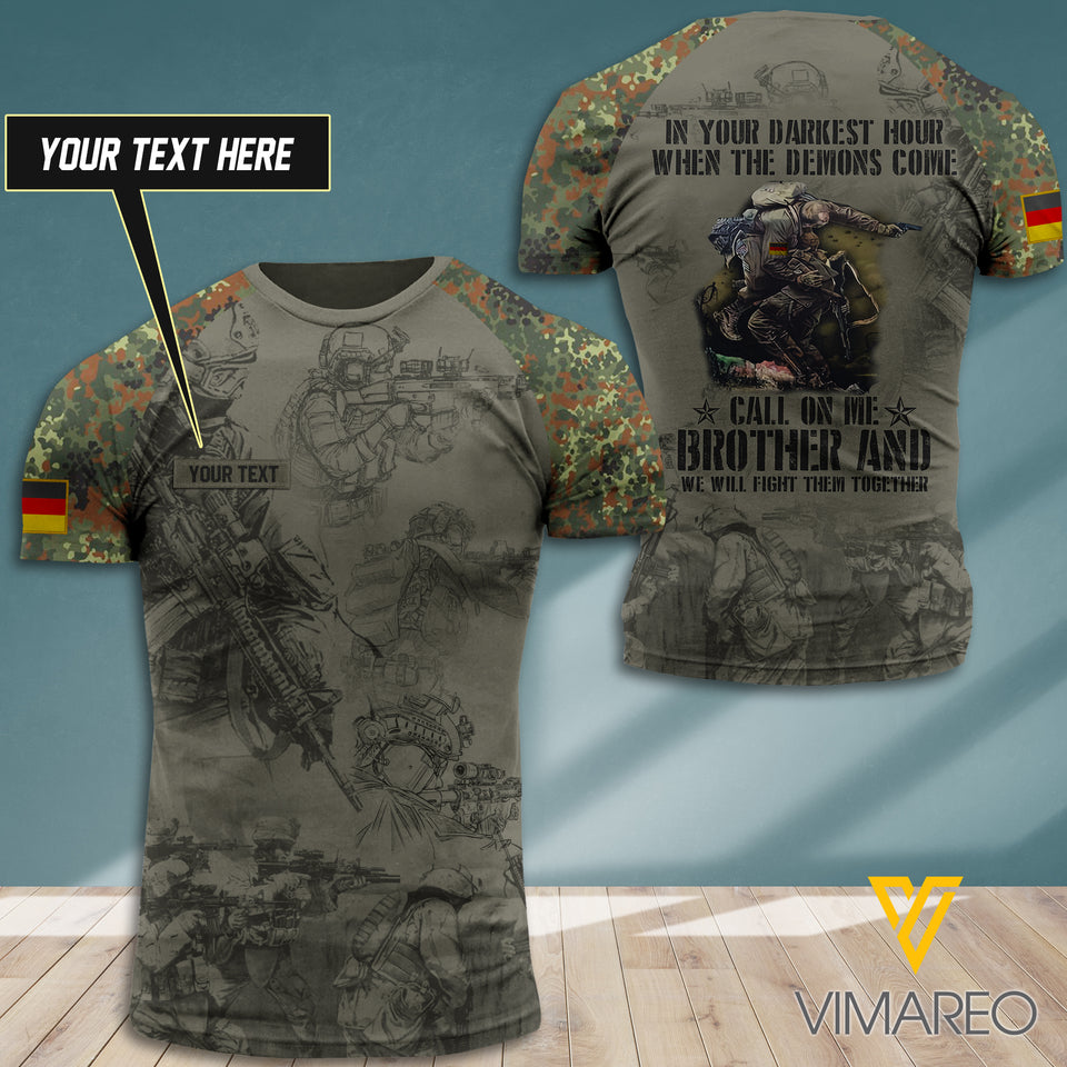 PERSONALIZED GERMAN ARMY TSHIRT PRINTED JUE-DT17