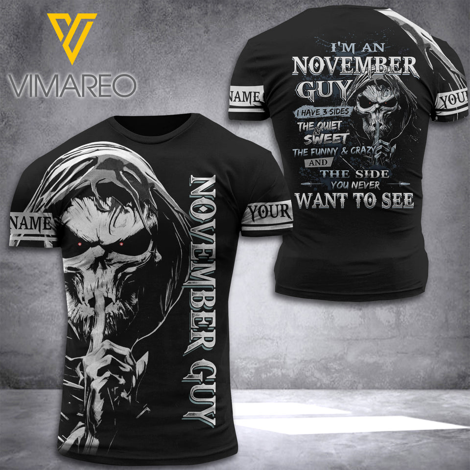 PERSONALIZED NOVEMBER GUY SHIRT PRINTED SEP-DT06