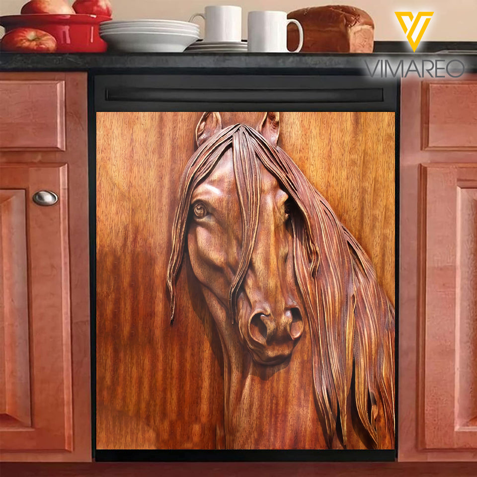 Horse Kitchen Dishwasher Cover OCT-MQ07