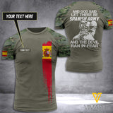 MH PERSONALIZED SPAIN SOLDIER TSHIRT 3D PRINTED MAY-DT18