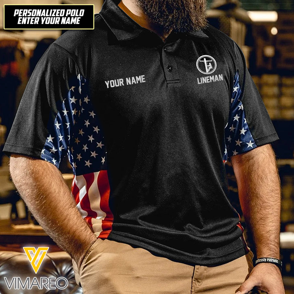 MH PERSONALIZED LINEMAN POLO SHIRT 3D PRINTED FEB-DT18