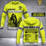 PERSONALIZED ARBORIST HOODIE 3D PRINTED AUG-DT10