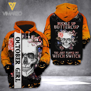 OCTOBER GIRL HOODIE 3D PRINTED AUG-HQ10