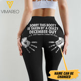 Personalized Taken By A Crazy December Guy Legging DEC-DT27