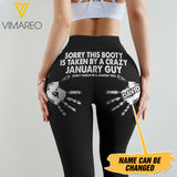 Personalized Taken By A Crazy January Guy Legging DEC-DT27