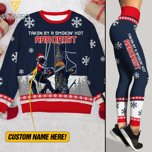 PERSONALIZED TAKEN BY A SMOKIN' HOT ARBORIST WOOL SWEATER + LEGGING DEC-DT01