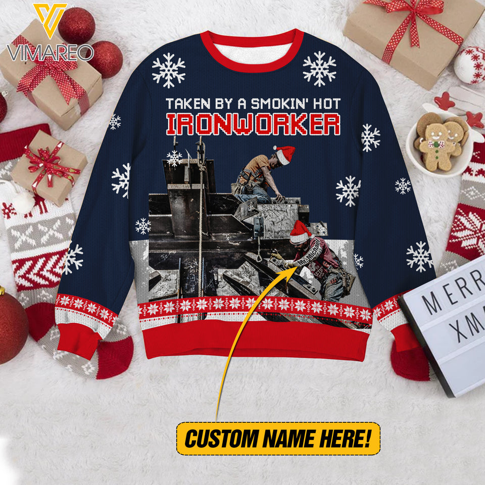 PERSONALIZED TAKEN BY A SMOKIN' HOT IRONWORKER WOOL SWEATER + LEGGING DEC-DT01