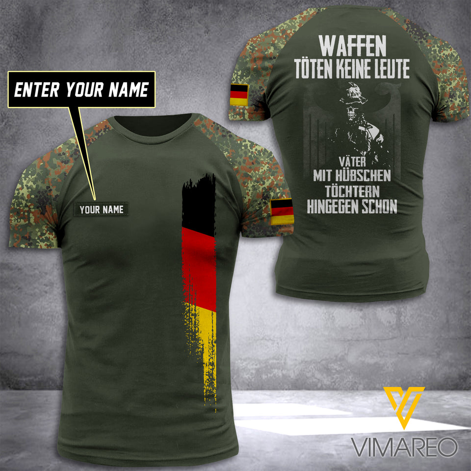 PERSONALIZED GERMAN SOLDIER TSHIRT 3D PRINTED APR-DT06