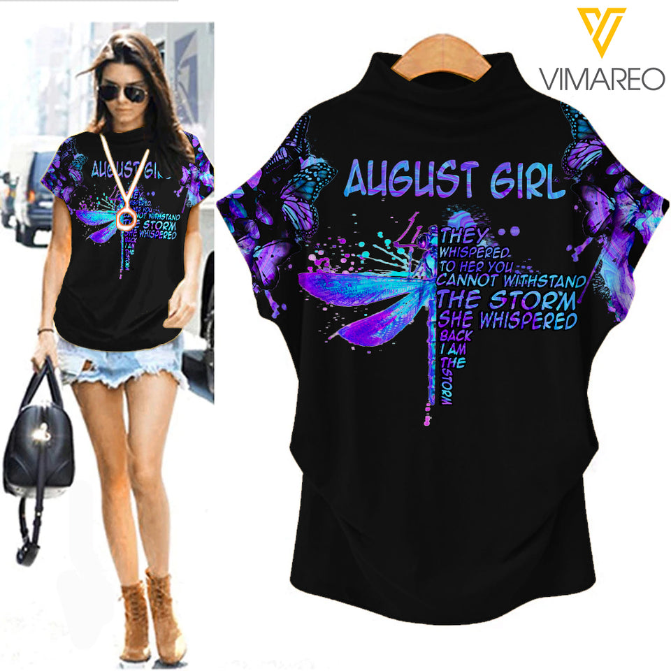 August Girl Turtleneck Short Sleeve Tshirt JUE-QH08