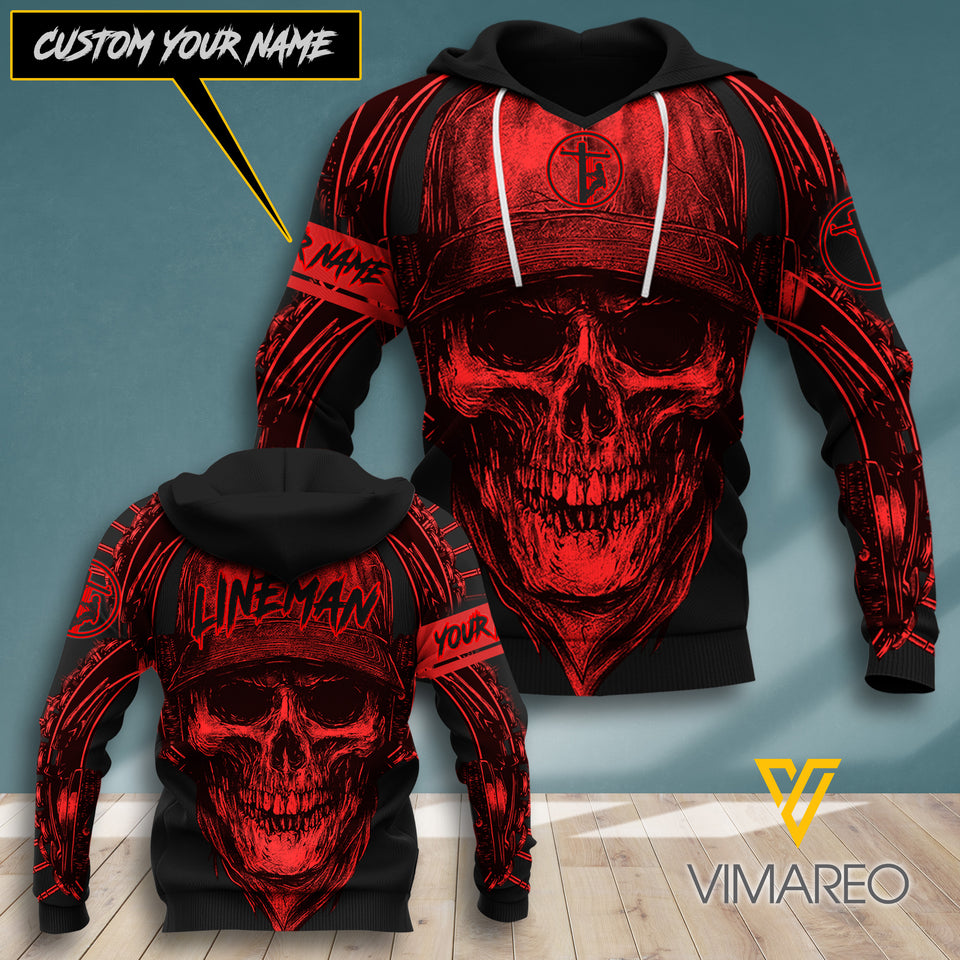PERSONALIZED LINEMAN HOODIE 3D PRINTED SEP-DT29