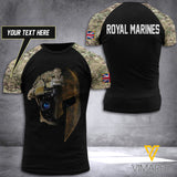 BRITISH ROYAL MARINE CAMO TSHIRT 3D PRINTED MAY-LN11