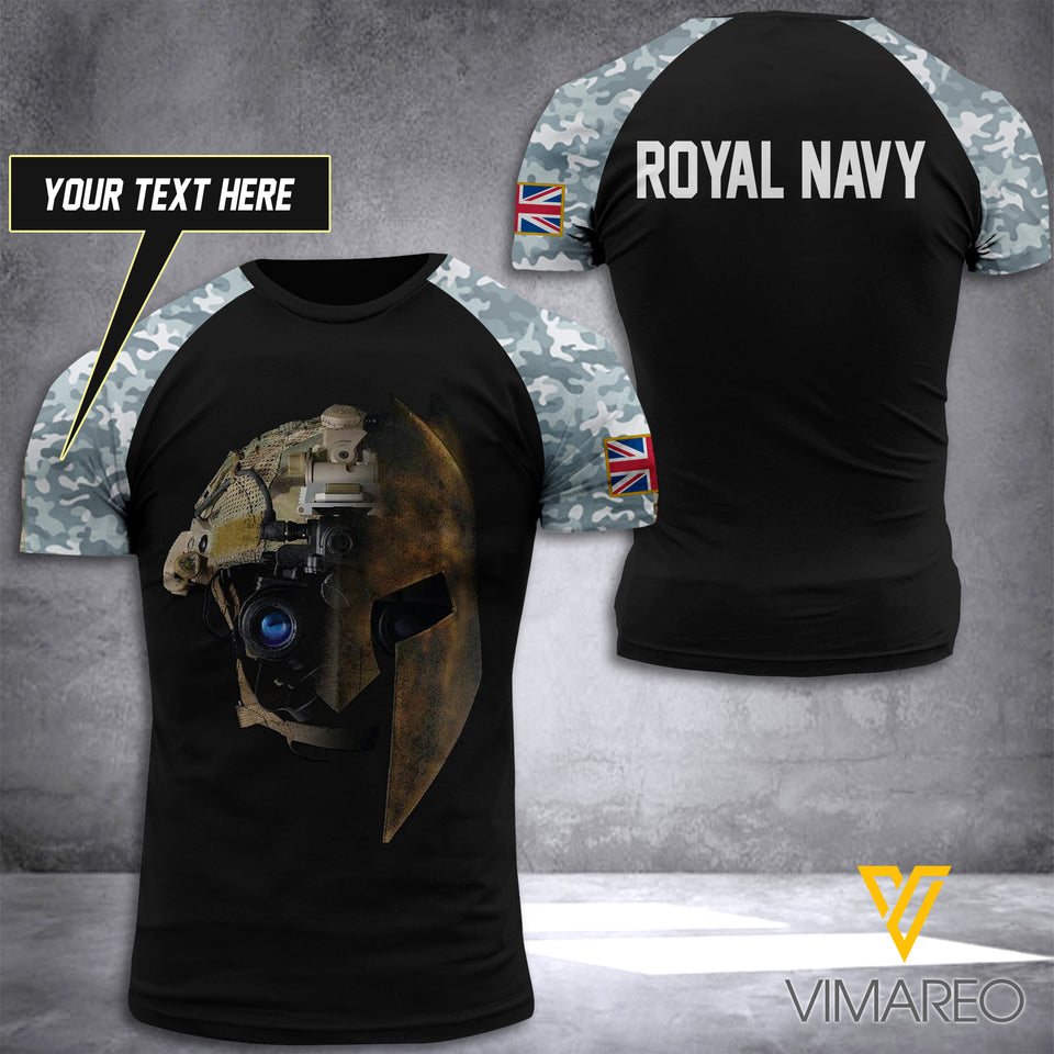 BRITISH ROYAL NAVY CAMO TSHIRT 3D PRINTED MAY-LN11