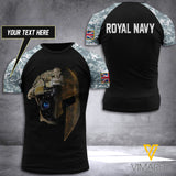 BRITISH ROYAL NAVY CAMO TSHIRT 3D PRINTED MAY-LN11