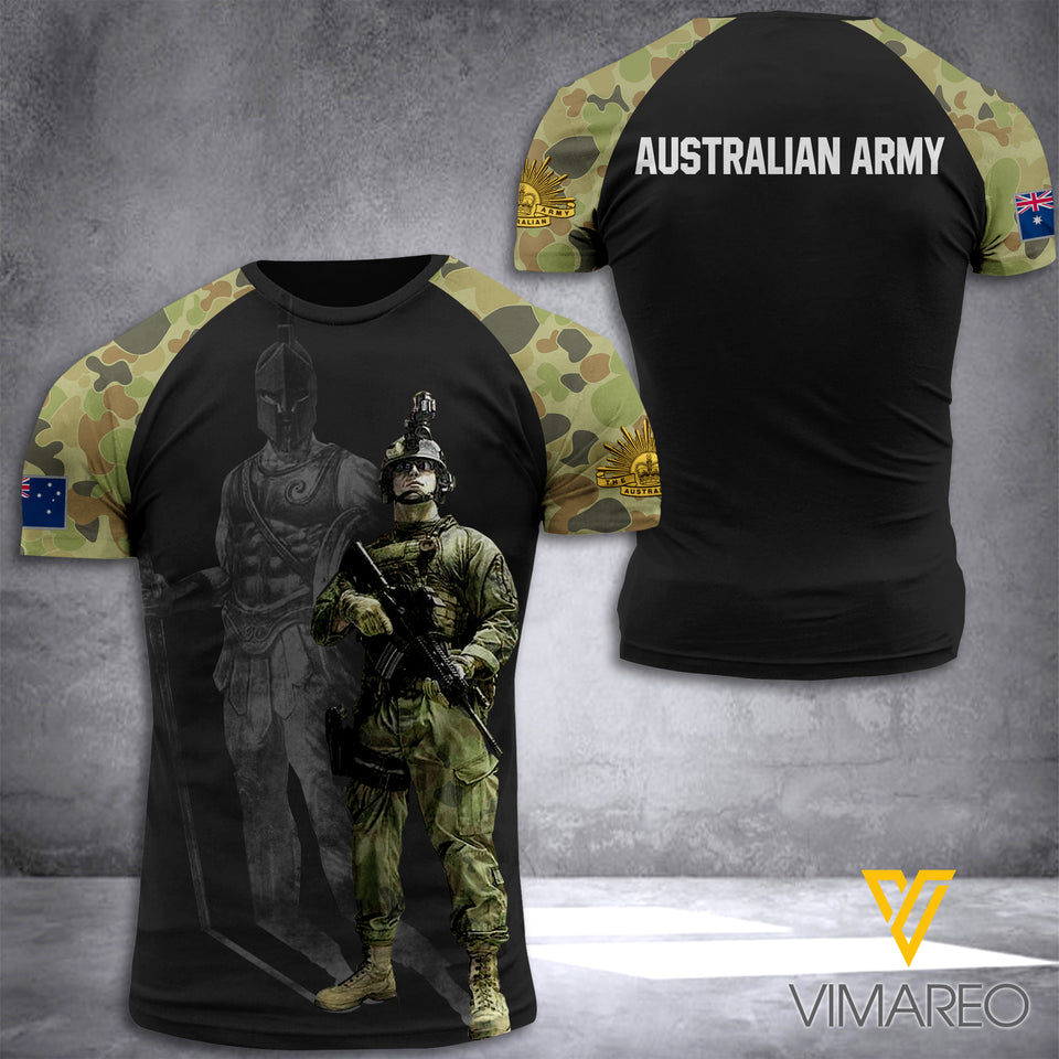 AUSTRALIAN ARMY TSHIRT 3D PRINTED MAY-DT12